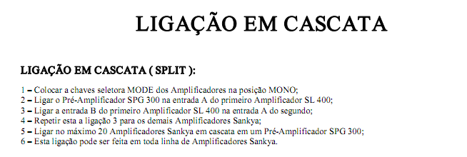 Ligação de Cascata